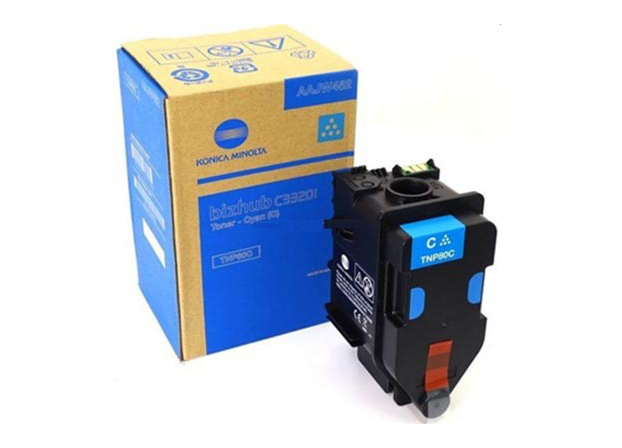 Toner azúrový TNP80C pre Konica Minolta bizhub C3320i (9000 strán)