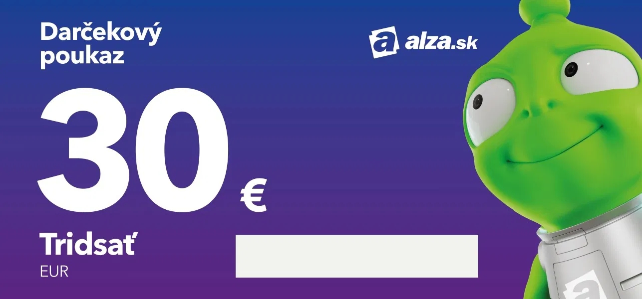 Elektronický darčekový poukaz Alza.sk na nákup tovaru v hodnote 30 €