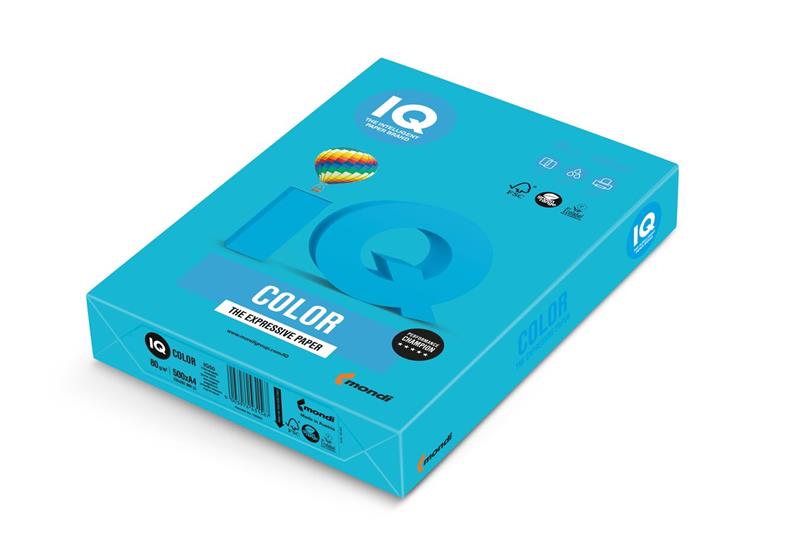 Papier IQ color A3 80g vodovomodrý
