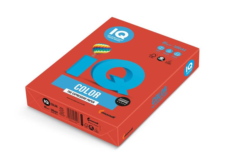 Papier IQ color A3 80g korálovočervená