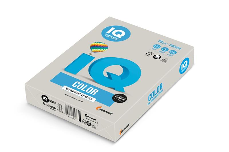 Papier IQ color A4 160g sivý