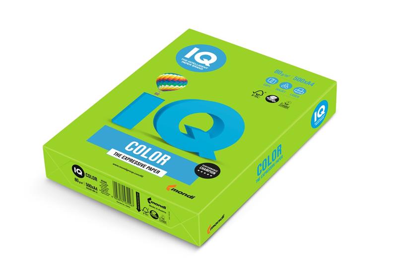 Papier IQ color A3 80g májová zelená