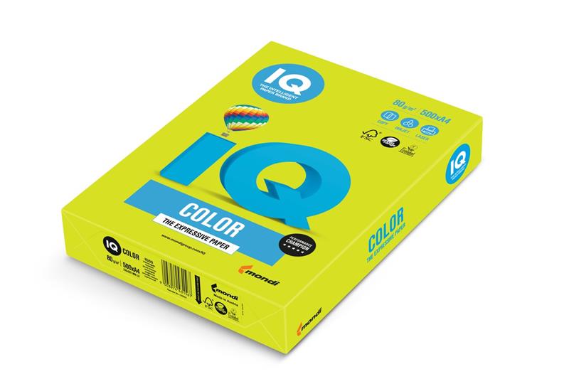 Papier IQ color A3 80g neónovozelený